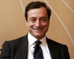 Draghi spiega la riduzione dei tassi e parla dei rischi delle banche